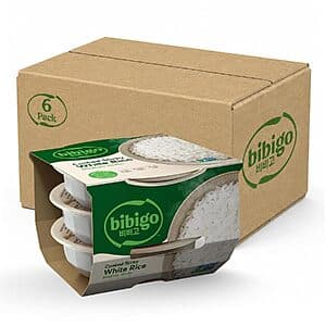 18-Ct 7.4-Oz Bibigo Microwavable Korean Sticky White Rice $17.05 w/ S&S