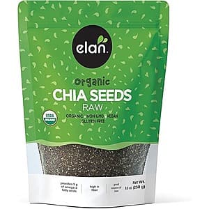 Select Accounts: 8.8-Oz Elan Organic Chia Seeds $2.45 w/ S&S