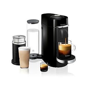 Nespresso VertuoPlus Deluxe by De'Longhi w/ Aeroccino Milk Frother $100 + Free Shipping