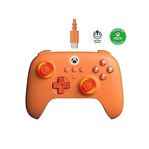 8Bitdo Ultimate C Wired Controller for Xbox w/ Hall Effect (Orange) $20 + Free S&H w/ Prime