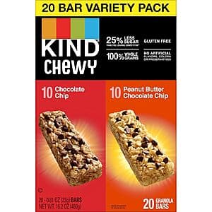Select Accounts: 20-Ct 0.81-oz Kind Chewy Granola Bars (2 Flavor Variety Pack) $5.25 w/ Subscribe & Save