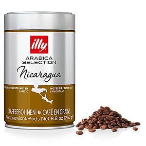 8.8oz illy Arabica Selections Nicaragua Whole Bean Coffee $6 w/ Subscribe & Save