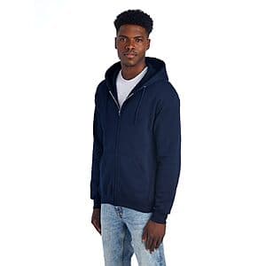 Jerzees Men’s NuBlend Full-Zip Fleece Hoodie (Navy) $9.45