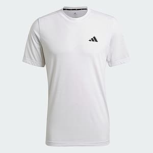 adidas Men's Aeroready Designed to Move Feelready Sport Tee (White/Black) $6.25 & More + Free Shipping