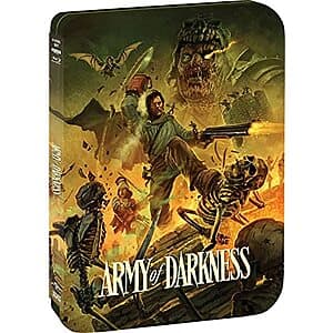 Army of Darkness Limited Edition Steelbook (4K Ultra HD + Blu-ray) $16