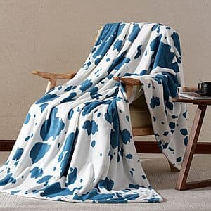 Prime Members: 50" x 60" Cozy Bliss Fuzzy Throw Blanket (2 Colors) $5 + Free Shipping & More