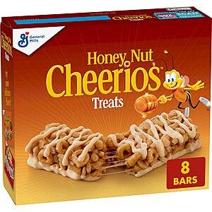 8-Count Honey Nut Cheerios Breakfast Cereal Treat Bars $1.90 w/ Subscribe & Save