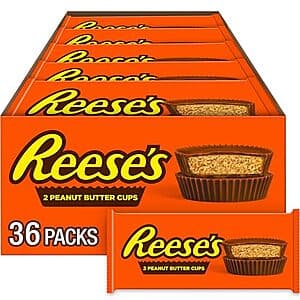 36-Count 1.5-Oz REESE'S Milk Chocolate Peanut Butter Cups Candy $17.90 w/ Subscribe & Save