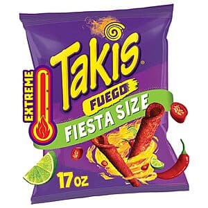17-Oz Takis Hot Chili Pepper & Lime Spicy Rolled Tortilla Chips (Fuego) 2 for $7.50 w/ S&S