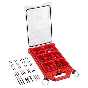 90-Pc Milwaukee Shockwave Impact Duty Driver Bit PACKOUT Set $40.50 + Free S&H