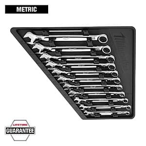 11-pc Milwaukee Combination Metric Wrench Mechanics Tool Set $60 + Free S&H