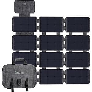 GENDOME 200W IP68 Foldable Portable Solar Panel $99.55 + Free Shipping