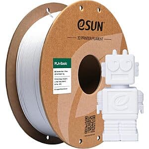 1kg 1.75mm eSUN PLA Basic High Speed 3D Printer Filament (Cold White) $10