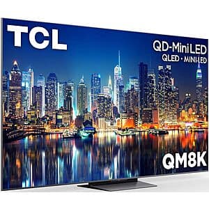 65" TCL QM8K Series QD-Mini LED 4K 144Hz Google Smart TV (2025 Model) $898 + Free Shipping