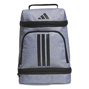 Adidas Excelerator insulated lunch bag in twill grey and black colorway with 6L capacity.