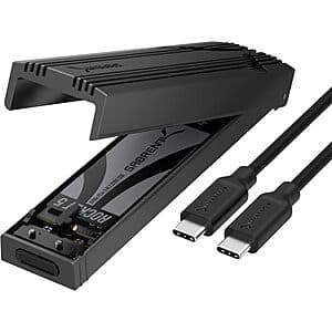 Prime Members: SABRENT USB Type-C 10Gbps M.2 NVMe SSD Enclosure (up to 8TB) $12.90 + Free S&H