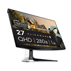 27" Alienware 240Hz 1440p 1ms Gaming Monitor (AW2723DF) $291 + Free S&H