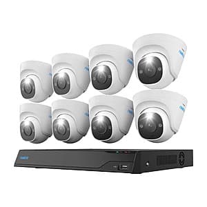 4TB Reolink 16-Channel NVR Security System w/ 8 4K 12MP Wired Dome Cameras $600 (Costco Members) + Free Shipping
