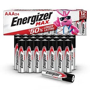 24-Count Energizer Max AAA Alkaline Batteries $6.20 w/ Subscribe & Save