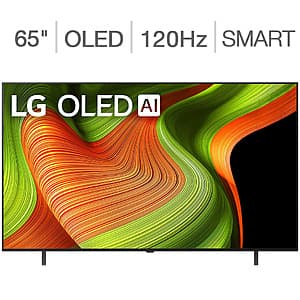 Select Stores: 65" LG B5 OLED AI 4K UHD 120Hz Smart TV (2025) + 5-Yr Warranty $799.95 (In-Store Only)
