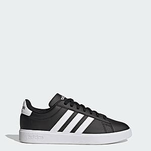 adidas Men's Grand Court 2.0 Shoes (Core Black / Cloud White / Core Black) $19 + Free S&H
