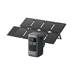 Anker SOLIX C200 DC 192Wh LiFePO4 Portable Power Station + 60W Solar Panel + Strap $160 + Free Shipping