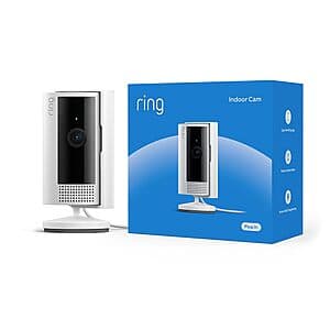 Ring Indoor Cam w/ 1080p HD Video & Color Night Vision (2nd Gen, Various) $25