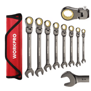 8-Pc WORKPRO Flex-Head Ratcheting Combination Wrench Set (SAE) $18.95 + Free S&H