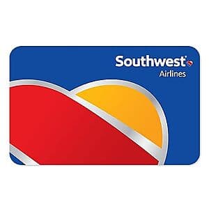 $100 Southwest Airlines eGift Card displayed on a white background.
