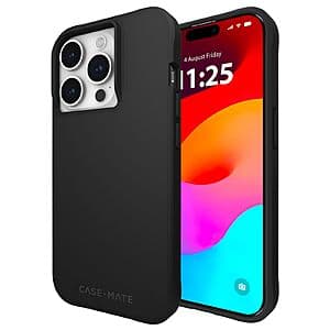 Case-Mate Tough iPhone 15 Pro Case (Black) $6.75