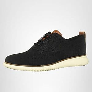 Cole Haan Men's 2.Zerogrand Lightweight Stitchlite Oxford Shoes (Black/Ivory) $55 + Free S&H