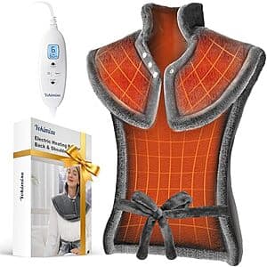 24" x 33" Yokimisu Weighted Wearable Electric Heating Pad (2 Colors) $20 + Free S&H