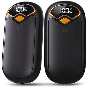 2-Pack BEYYON Electric Rechargeable Hand Warmers w/ 4 Heat Levels $10