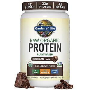 Prime Members: 1.46-lb Garden of Life Raw Organic Chocolate Vegan Protein Powder $7.90 w/ S&S + Free S&H