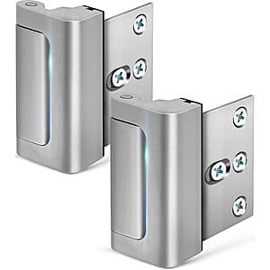 2-Pk EverPlus 3" Home Security Reinforcement Door Lock (for Inward Swinging Door) $12.75