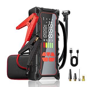 Soramir 5000A Car Battery Jump Starter w/ 160PSI Air Compressor $29.70 + Free S&H