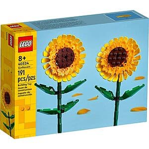 191-Piece LEGO Sunflowers Building Kit $8.40