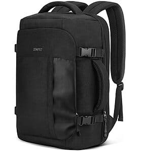 ZOMFELT TSA-Friendly Flight Approved Carry On Travel Backpack w/ 15.6" Laptop Slot $17