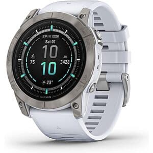 51mm Garmin epix Pro Gen 2 Sapphire Edition Smartwatch (Titanium w/ Whitestone Band) $500 + Free Shipping