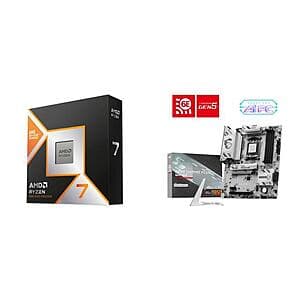 AMD Ryzen 7 9800X3D + MSI B850 GAMING PLUS Board + Cooler Master AIO Cooler $461