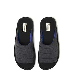 Dearfoams Cozy Comfort Men's Jersey Slide Slippers (Black) $8.40