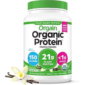 2.03-lbs Orgain Organic Vegan Protein Powder (Vanilla Bean) $10.30 & More w/ Subscribe & Save