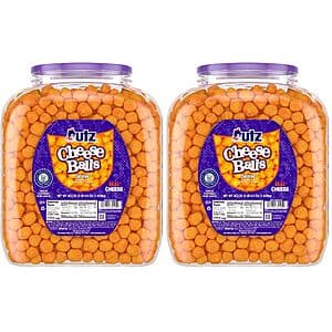 2-pk 36.5-oz Utz Cheese Balls Barrel $13.35 w/ Subscribe & Save
