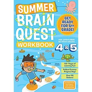 Prime Members: Summer Brain Quest: Between Grades Pre-K - Grades 5&6 (Paperback) from $5.50 + Free S/H