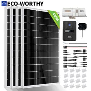 ECO-WORTHY 400W Monocrystalline Solar Panel Kit (4x 100W Panels) $263.85 + Free Shipping