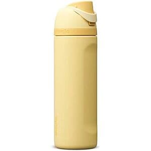 24-Oz Owala FreeSip Stainless Steel Water Bottle (Butter Half) $22.80