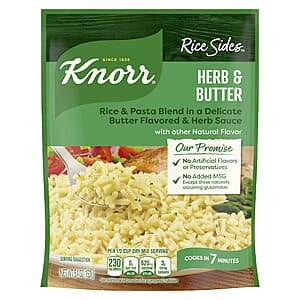 5.4-Oz Knorr Herb & Butter Rice & Pasta Sides $0.70 w/ S&S