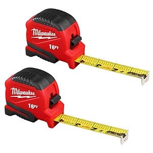 Select Home Depot Stores: 2-Pack 16' Milwaukee Compact Tape Measure $12.90 (In-Store Purchase Only)