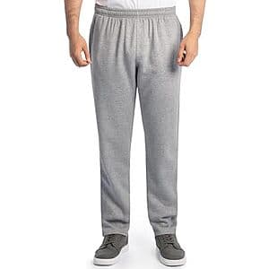 Fruit of the Loom Mens Eversoft Fleece Open Bottom Sweatpants (various) $7.45