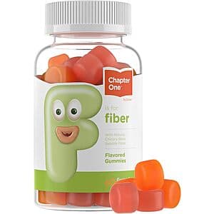 60-Count Chapter One 3 Gram Fiber Gummies (Chicory Root Soluble Fiber) $3.50 w/ Subscribe & Save